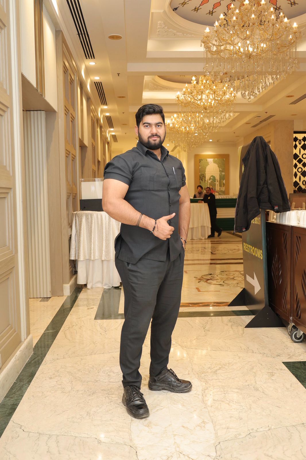 Security professional from Bouncers of Capital India standing on duty